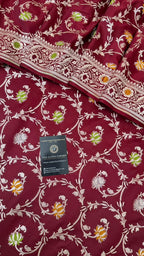 QUARDI COLOR DESIGN DARK MAROON SHADE  PIECE SUIT