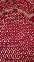QUARDI COLOR DESIGN MAROON SHADE  PIECE SUIT