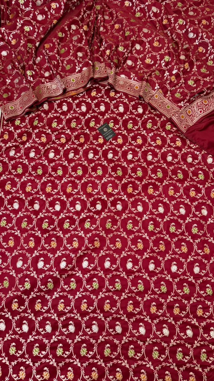 QUARDI COLOR DESIGN MAROON SHADE  PIECE SUIT