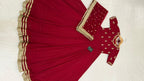 LIGHT MAROON HANDWORK ANARKALI