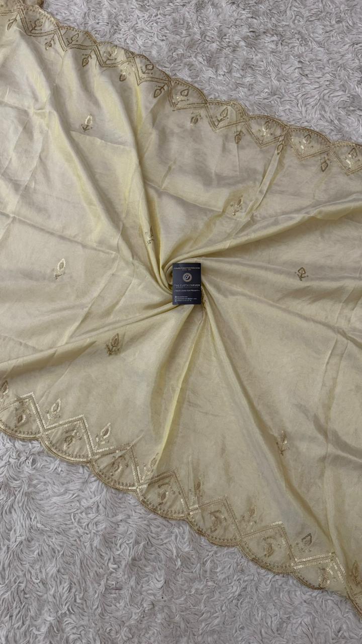 DYEBLE COSMO SILK DUPATTA WITH TUSSEL