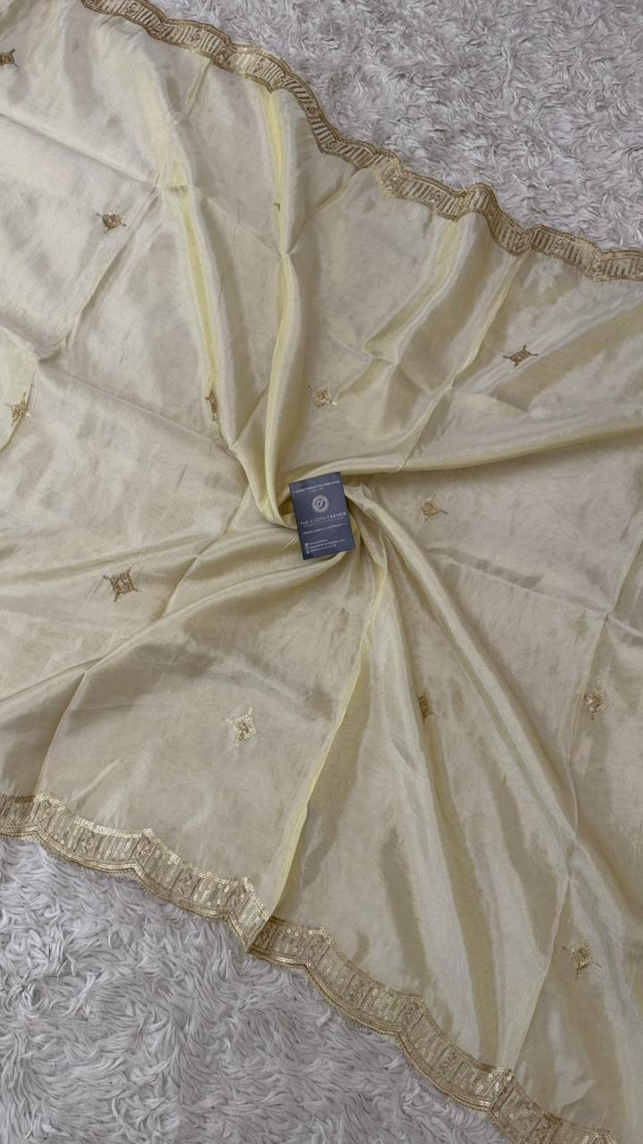 DYEBLE COSMO SILK DUPATTA WITH TUSSEL