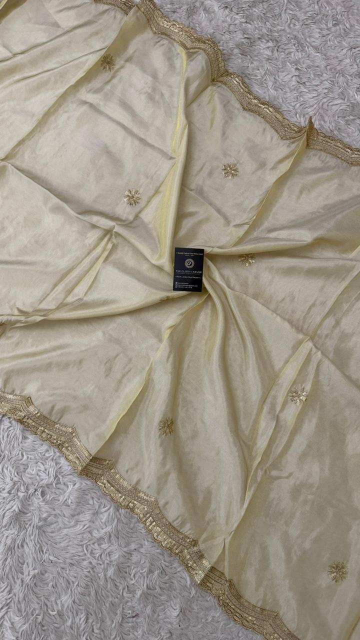 DYEBLE COSMO SILK DUPATTA WITH TUSSEL