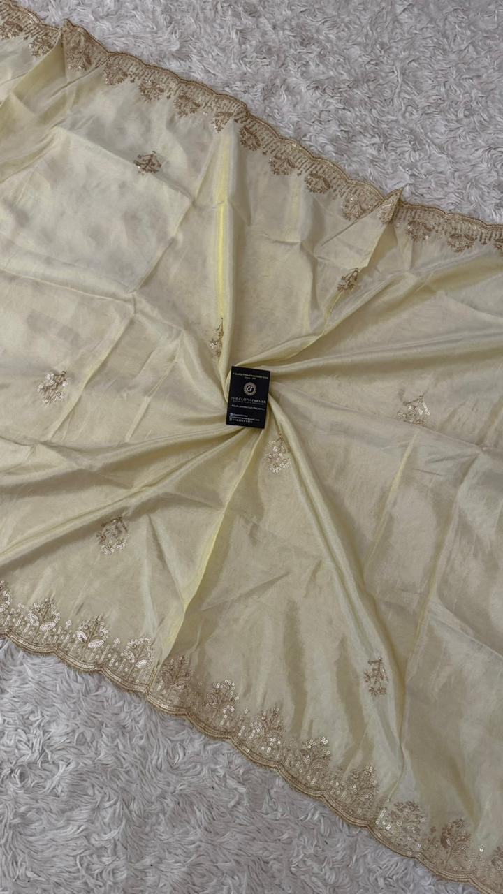 DYEBLE COSMO SILK DUPATTA WITH TUSSEL