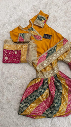 MULTI STRIPE KIMKHAB GHARARA