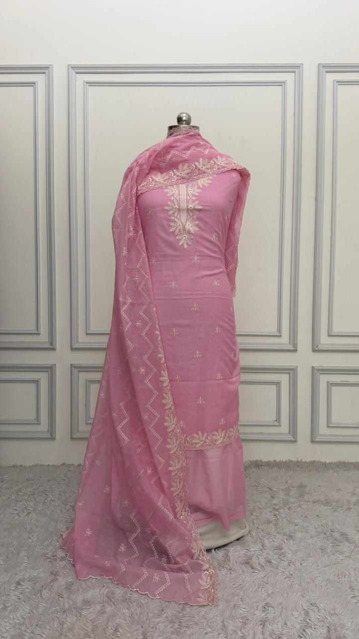 PINK ELEPHANT COTTON MUL 3 PIECE SUIT