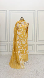 YELLOW COTTON MuL 3 PIECE SUIT