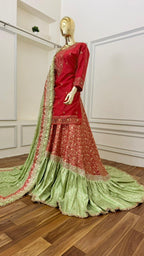 CONTRAST REDDISH PEACH FARSHI