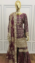 PINTREST STYLE BANARASI GHARARA
