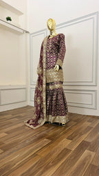 PINTREST STYLE BANARASI GHARARA