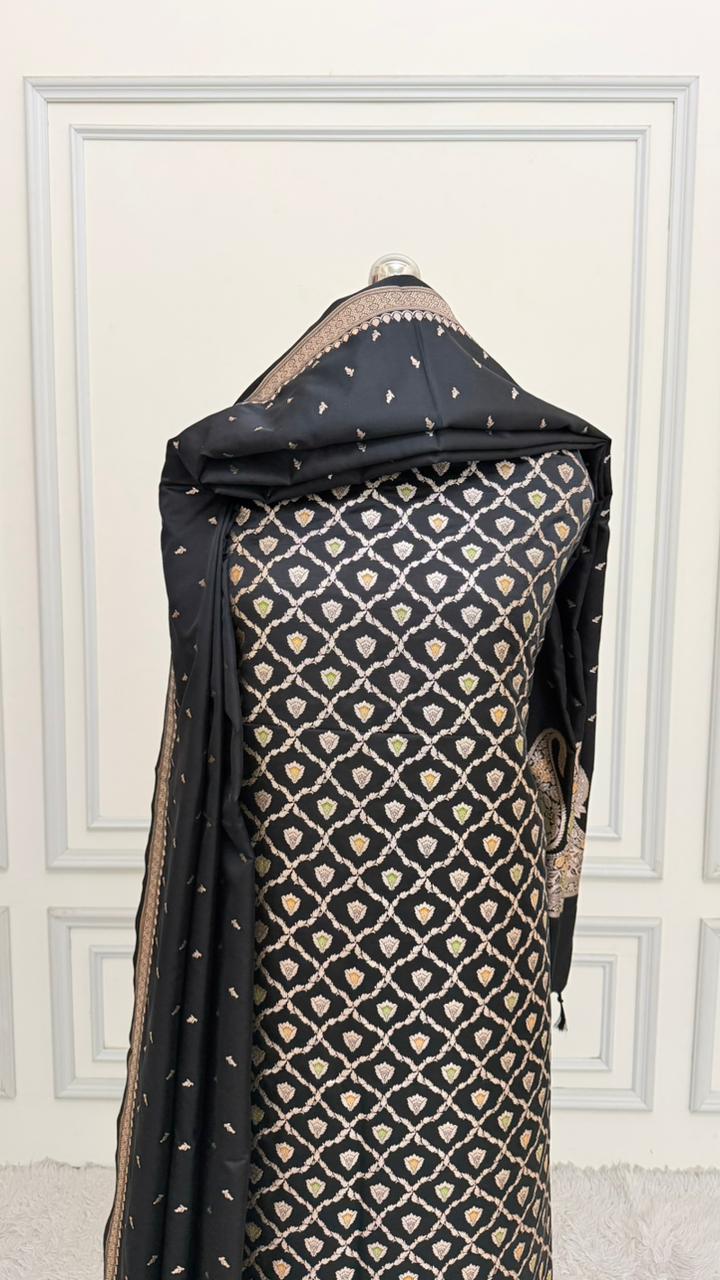 BLACK COLOR MEENEDAR 3 PIECE SUIT