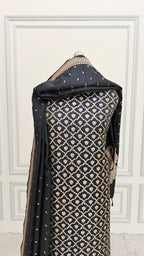 BLACK COLOR MEENEDAR 3 PIECE SUIT