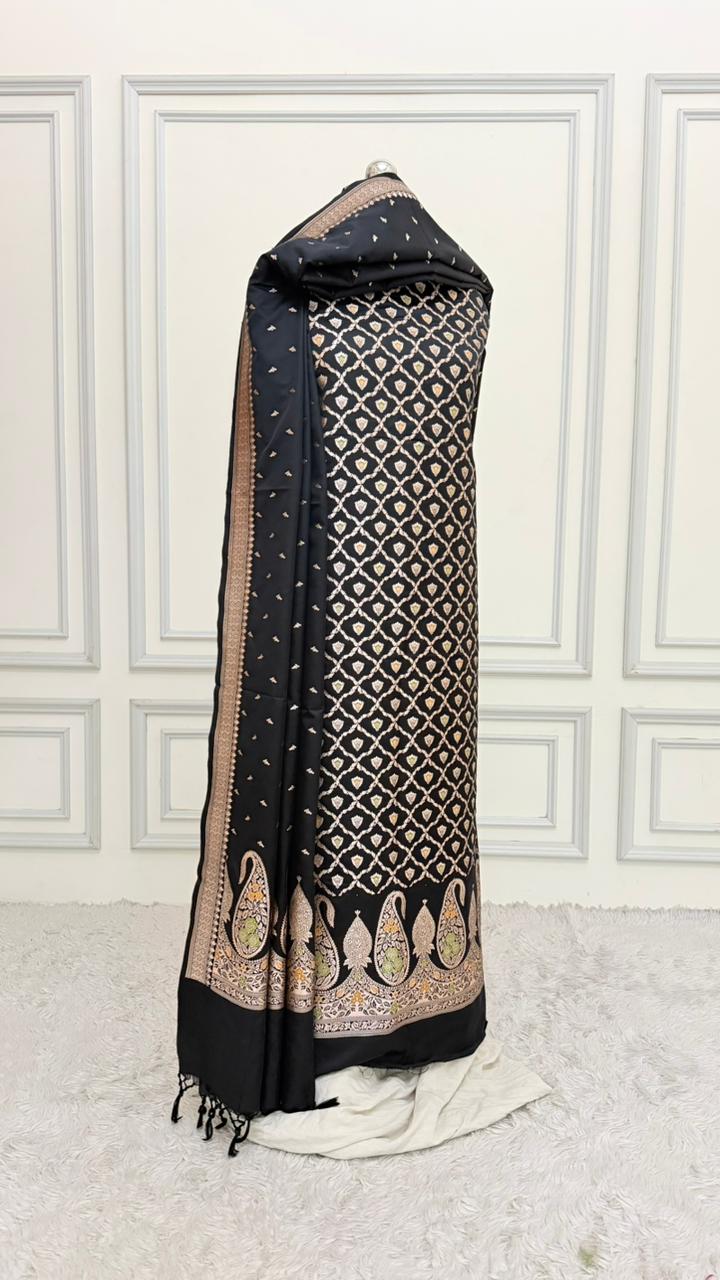 BLACK COLOR MEENEDAR 3 PIECE SUIT