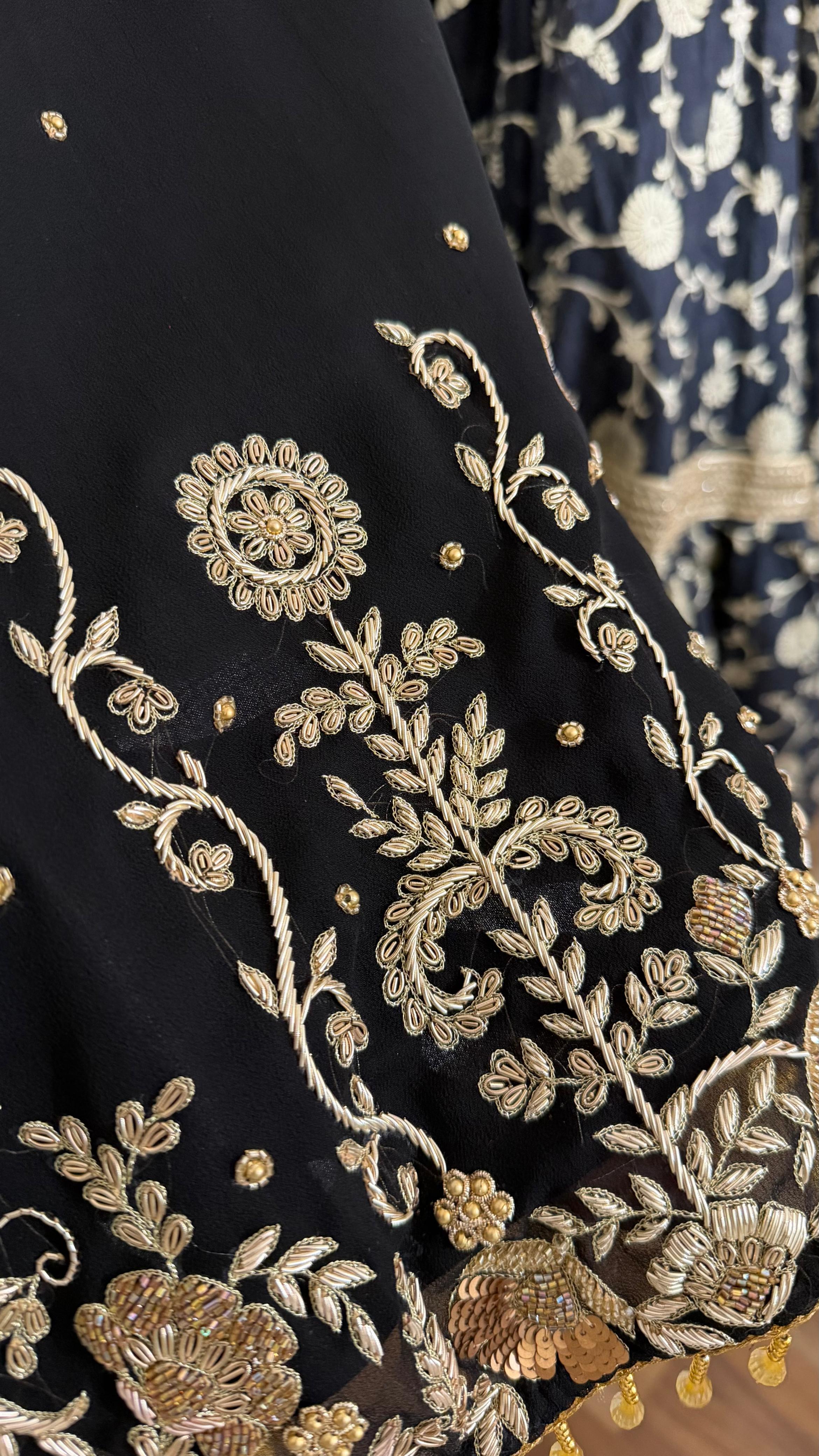 PURE ZARDOZI TOP FARSHI LEHENGA