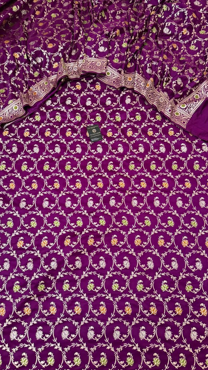 QUARDI COLOR DESIGN DARK PURPLE SHADE  PIECE SUIT