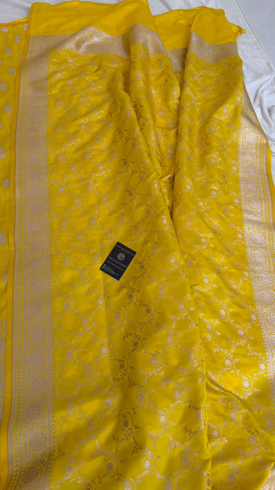 YELLOW COLOR MASHRU SILK 3 PIECE SUIT