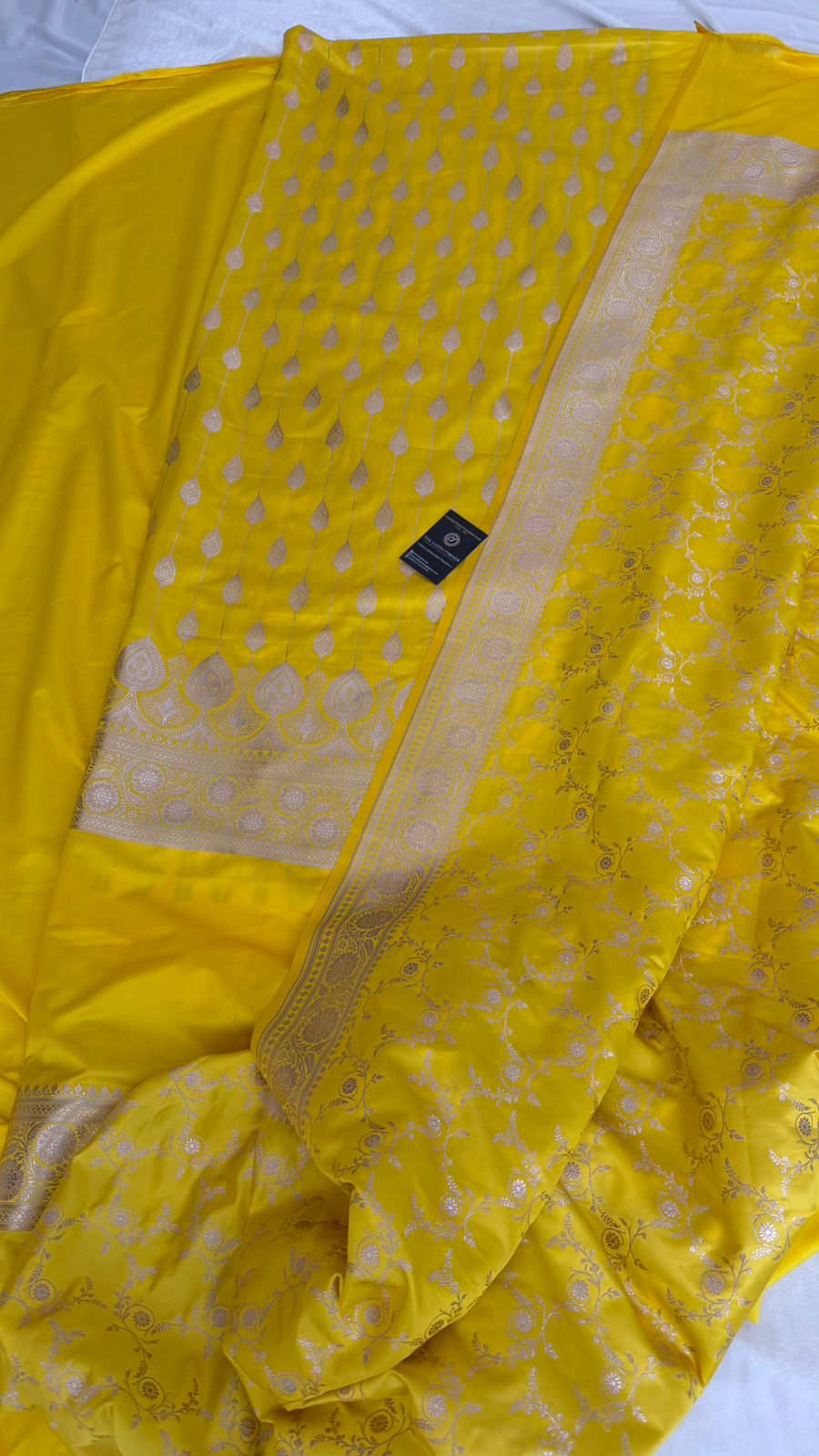 YELLOW COLOR MASHRU SILK 3 PIECE SUIT