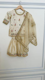 IVORY SHADE PURE ZARDOZI GHARARA