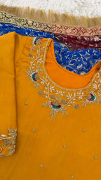 ZARDOZI KURTI MULTI KIMKHAB GHARARA
