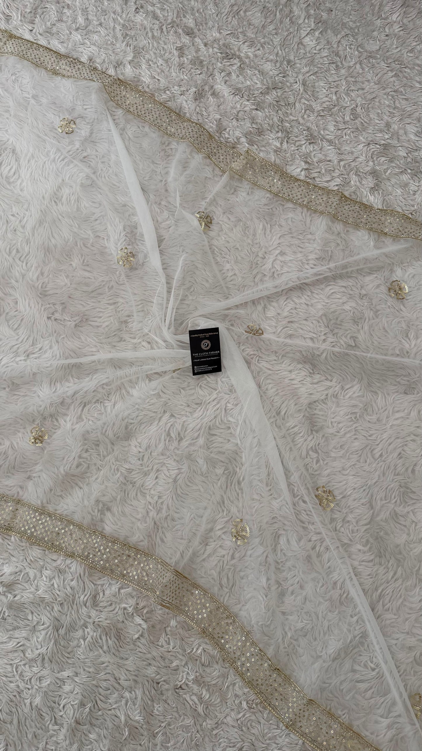 DYEABLE ORGANZA DUPATTA