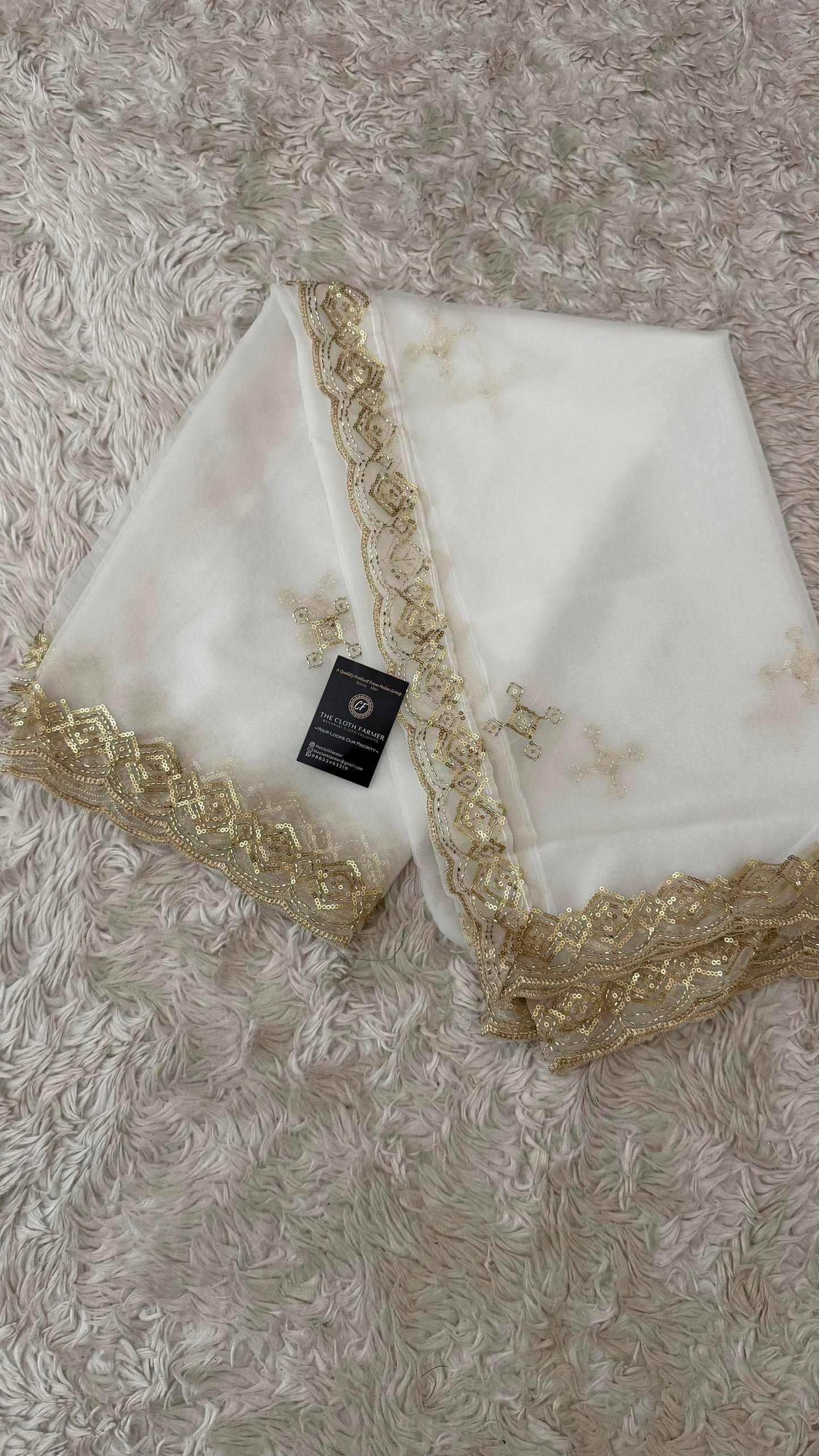 DYEABLE ORGANZA DUPATTA