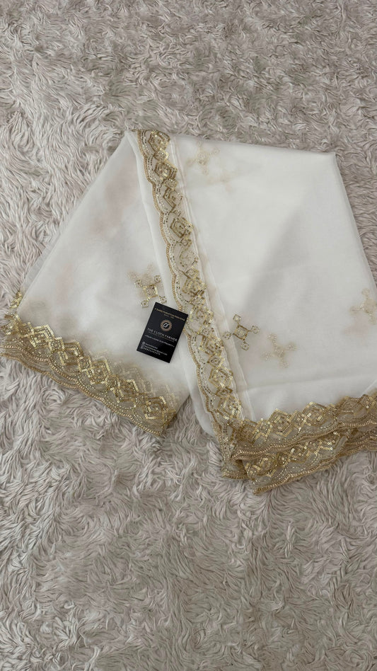 DYEABLE ORGANZA DUPATTA