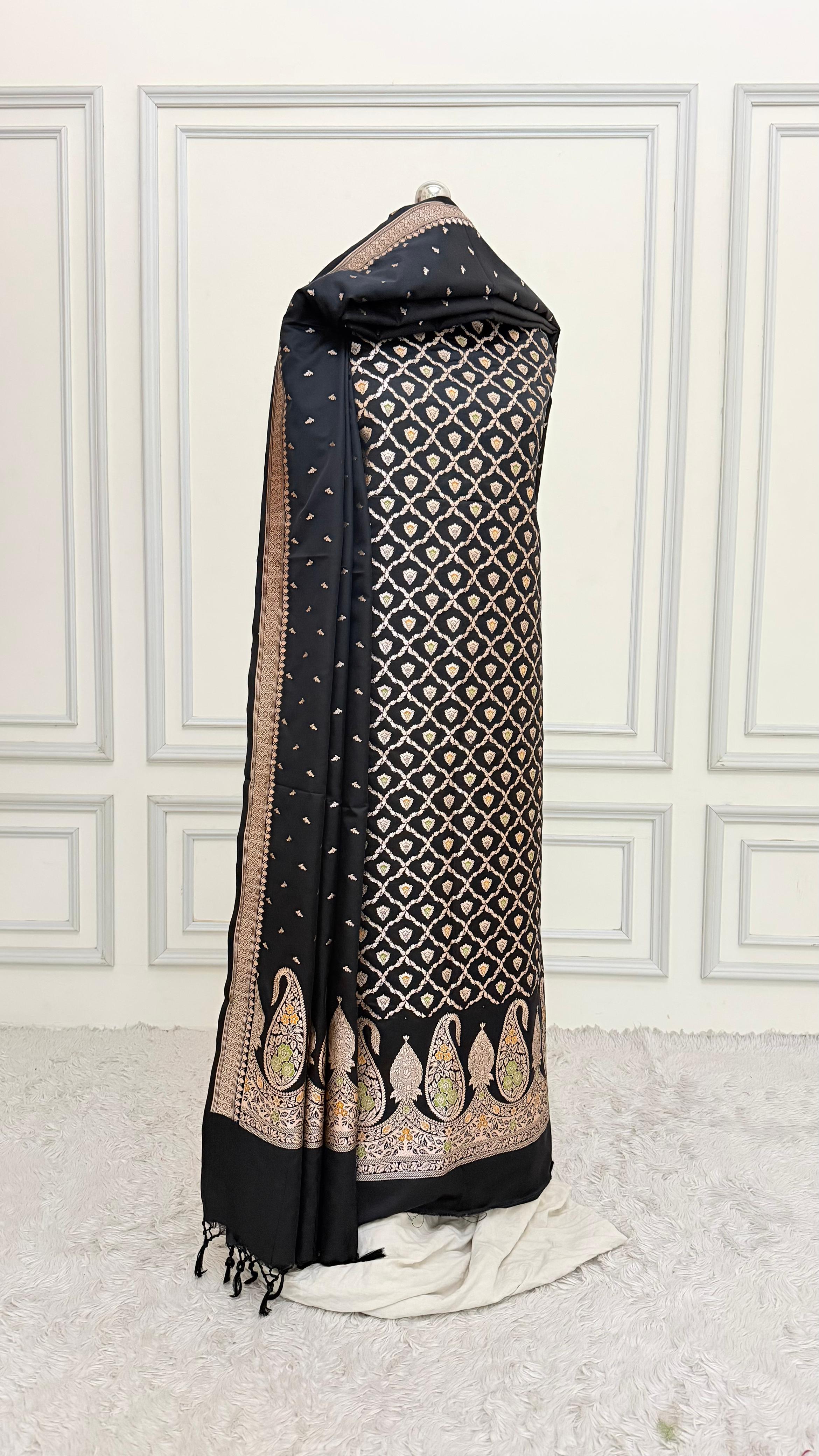 BLACK COLOR MEENEDAR 3 PIECE SUIT