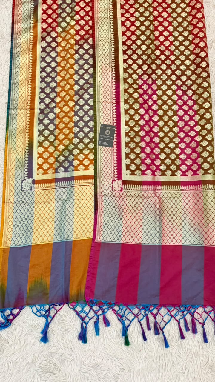 MASHRU SILK MULTI COLOR DUPATTA
