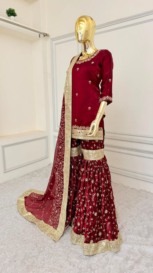BLOOD MAROON PINTEREST GHARARA