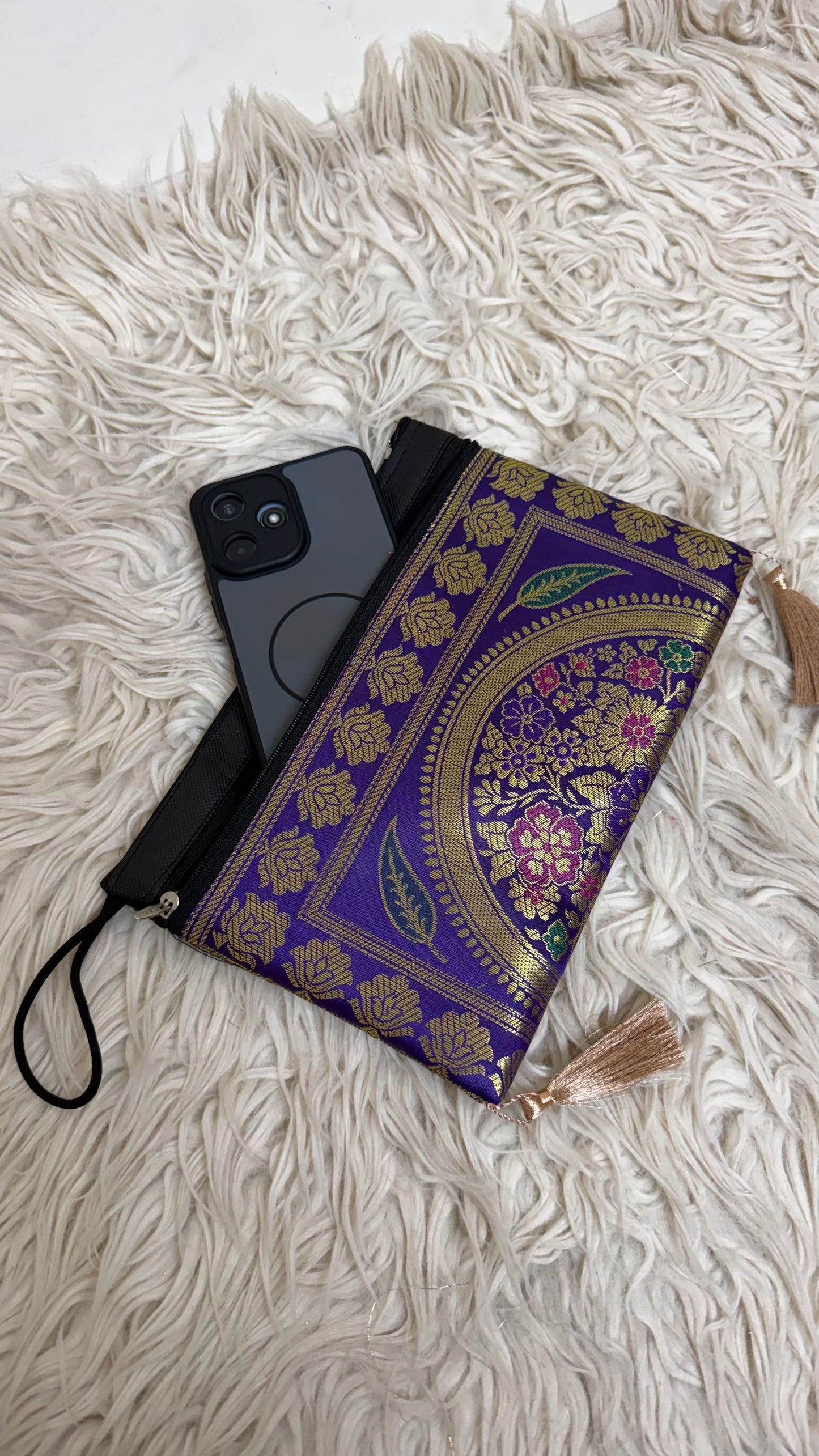 BANARASI ROYAL BLUE COLOR WALLET