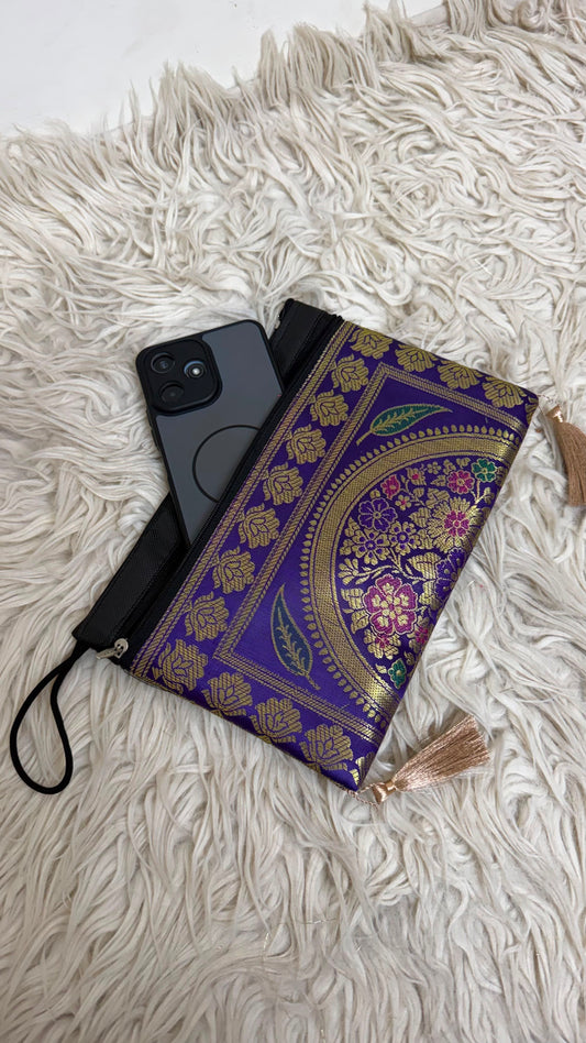 BANARASI ROYAL BLUE COLOR WALLET
