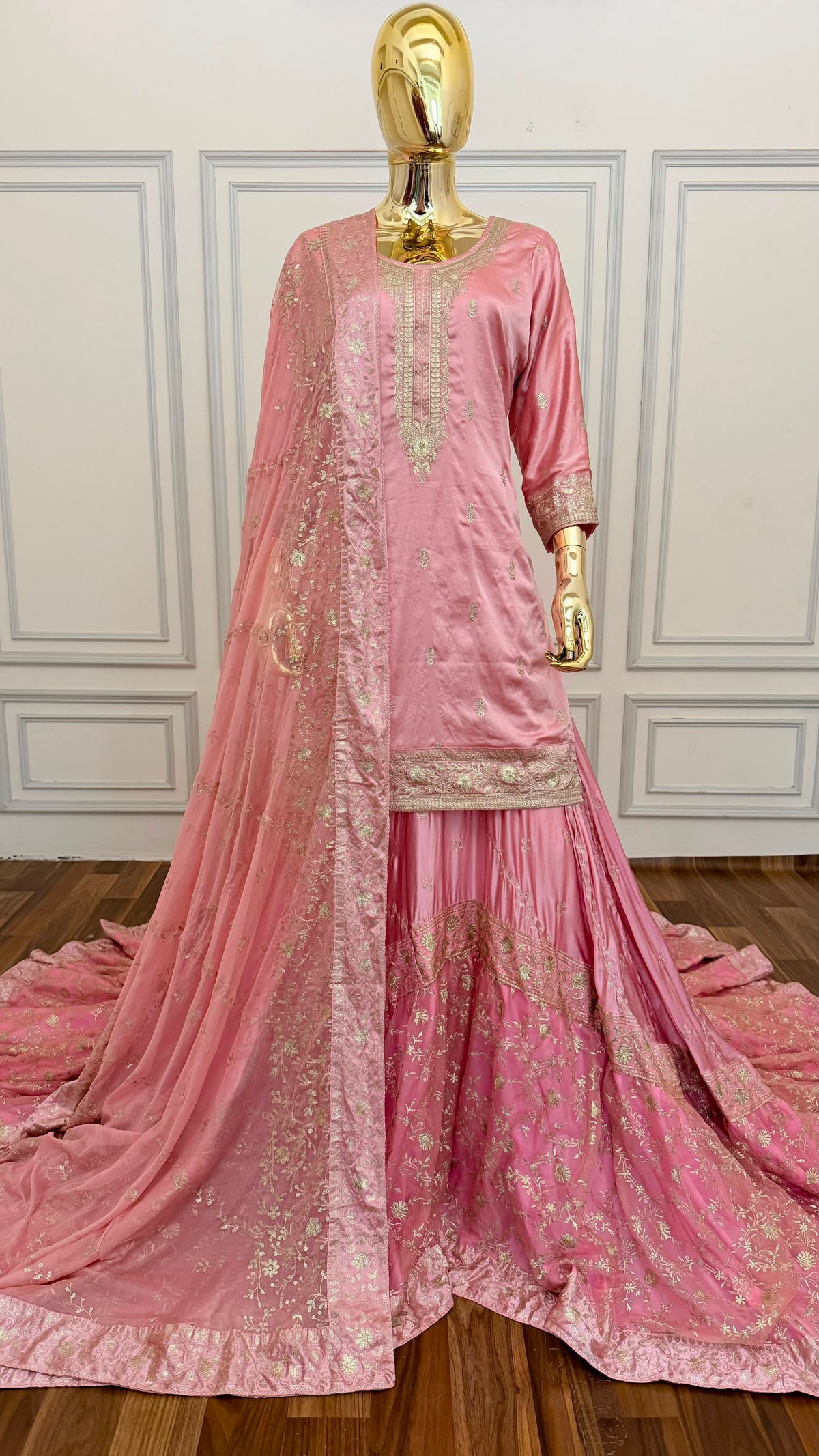 LIGHT BABY PINK FARSHI