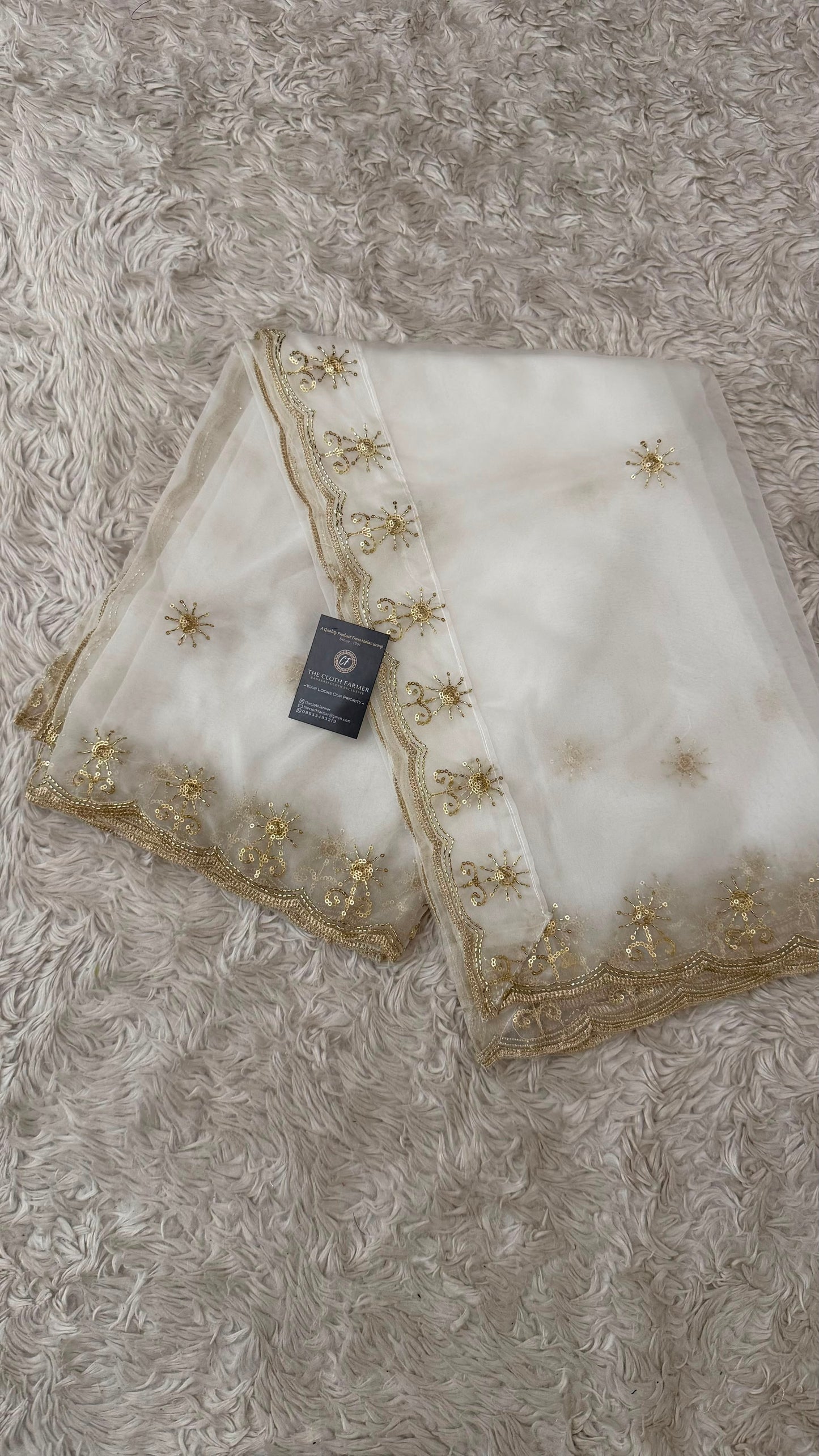 DYEABLE ORGANZA DUPATTA