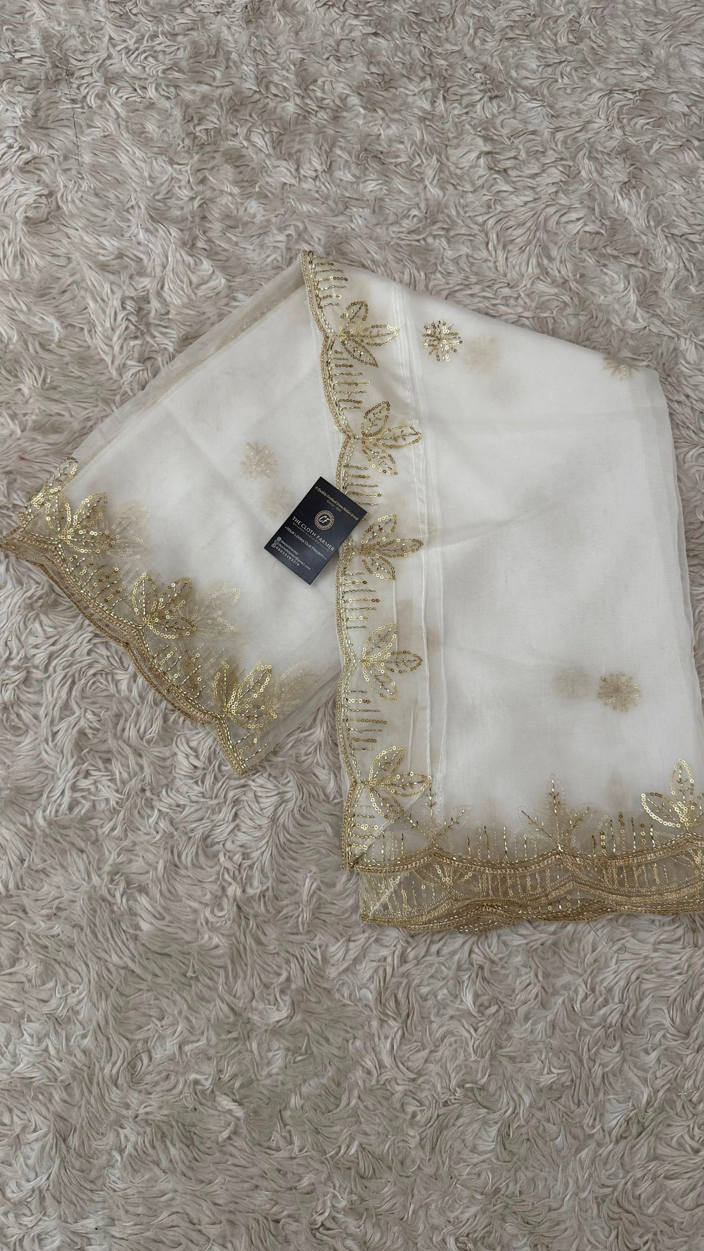 DYEABLE ORGANZA DUPATTA