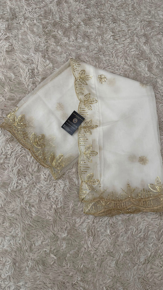 DYEABLE ORGANZA DUPATTA