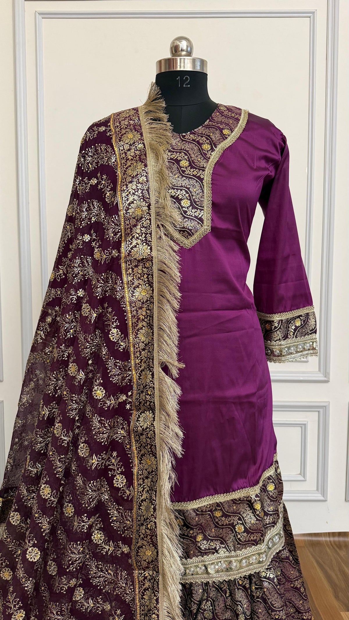 DARK PURPLE GHARARA