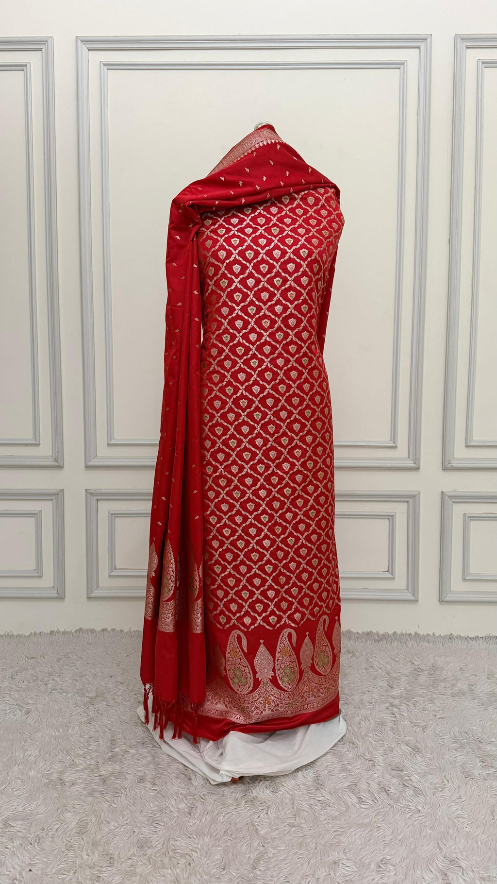 MAROON COLOR MEENEDAR 3 PIECE SUIT