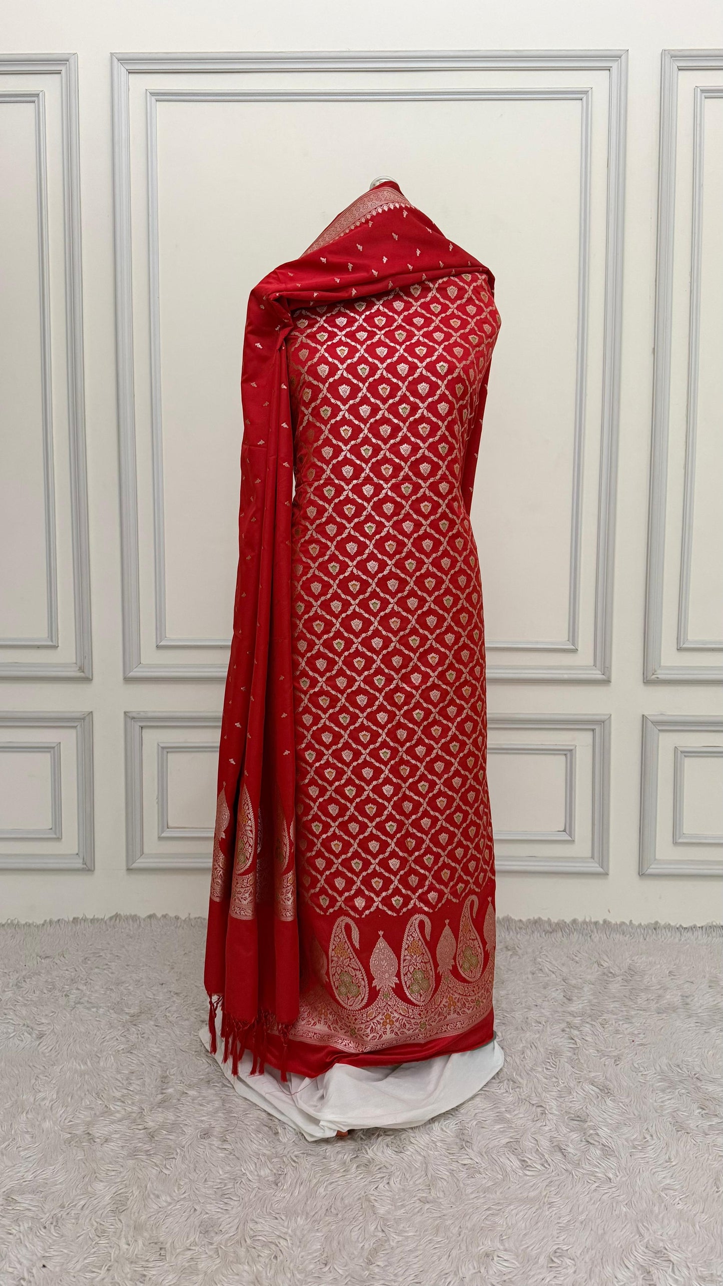 MAROON COLOR MEENEDAR 3 PIECE SUIT