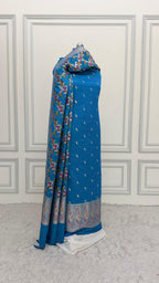 OCEAN BLUE COLOR MEENEDAR 3 PIECE SUIT