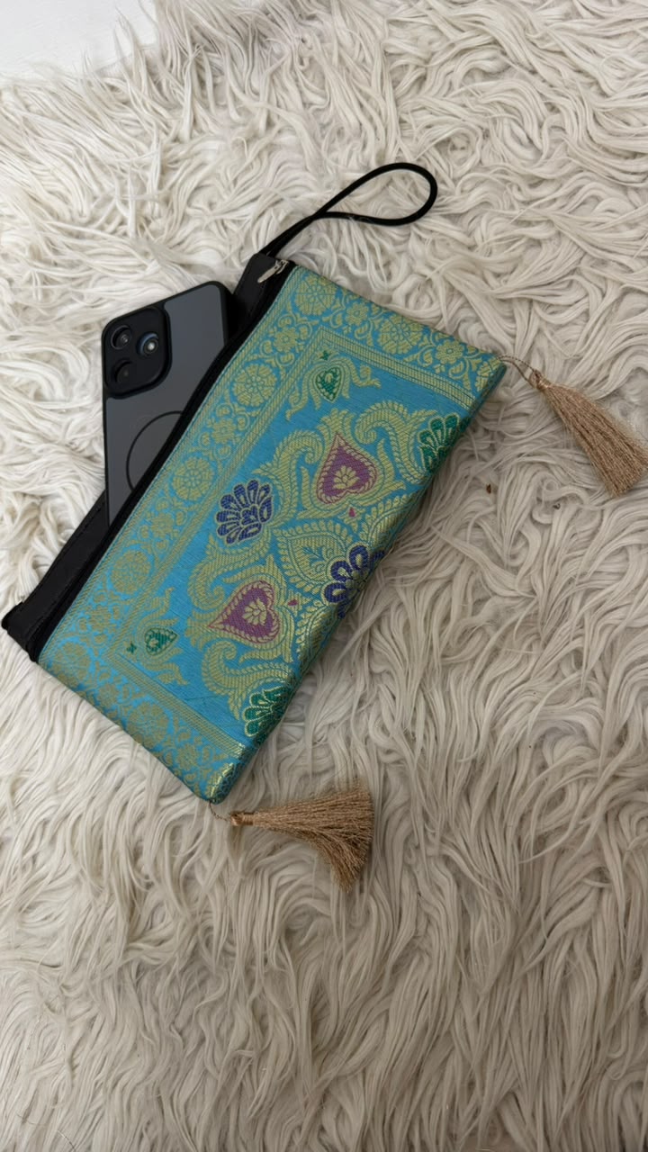 BANARASI SEA GREEN COLOR WALLET