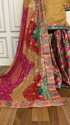 MULTI STRIPE CHATAPATI GHARARA