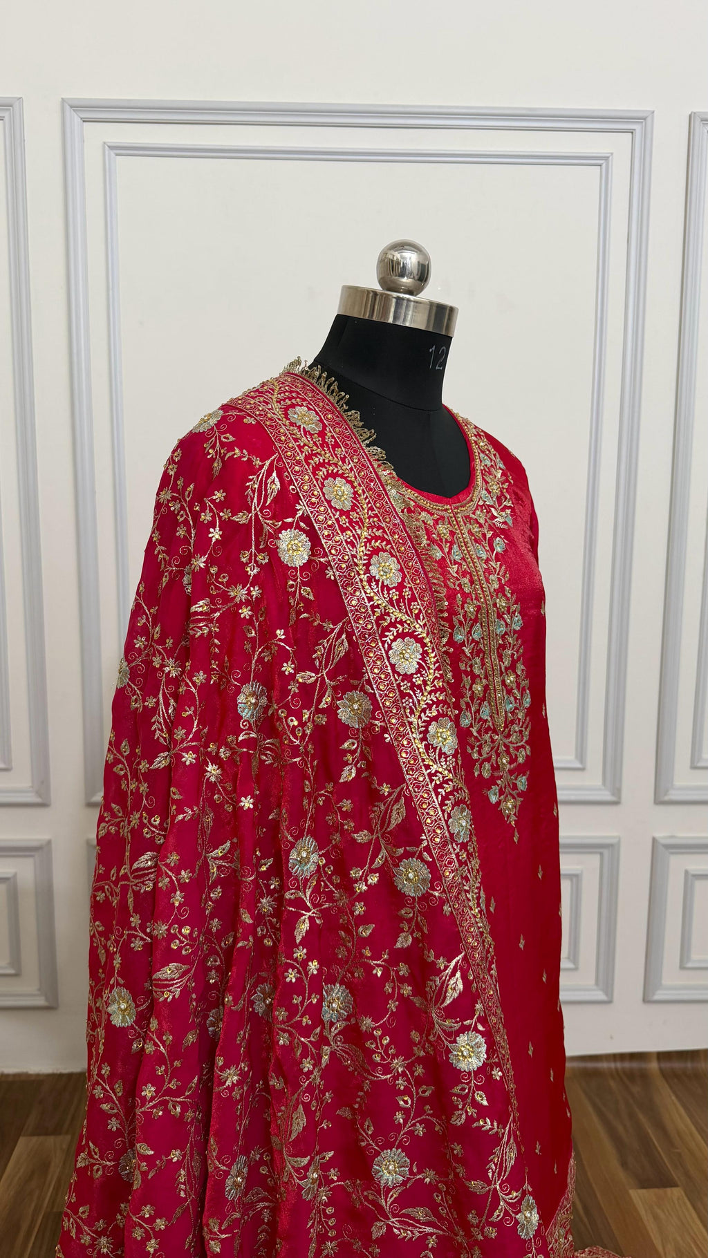 Deep pink Italian shimmer based farshi