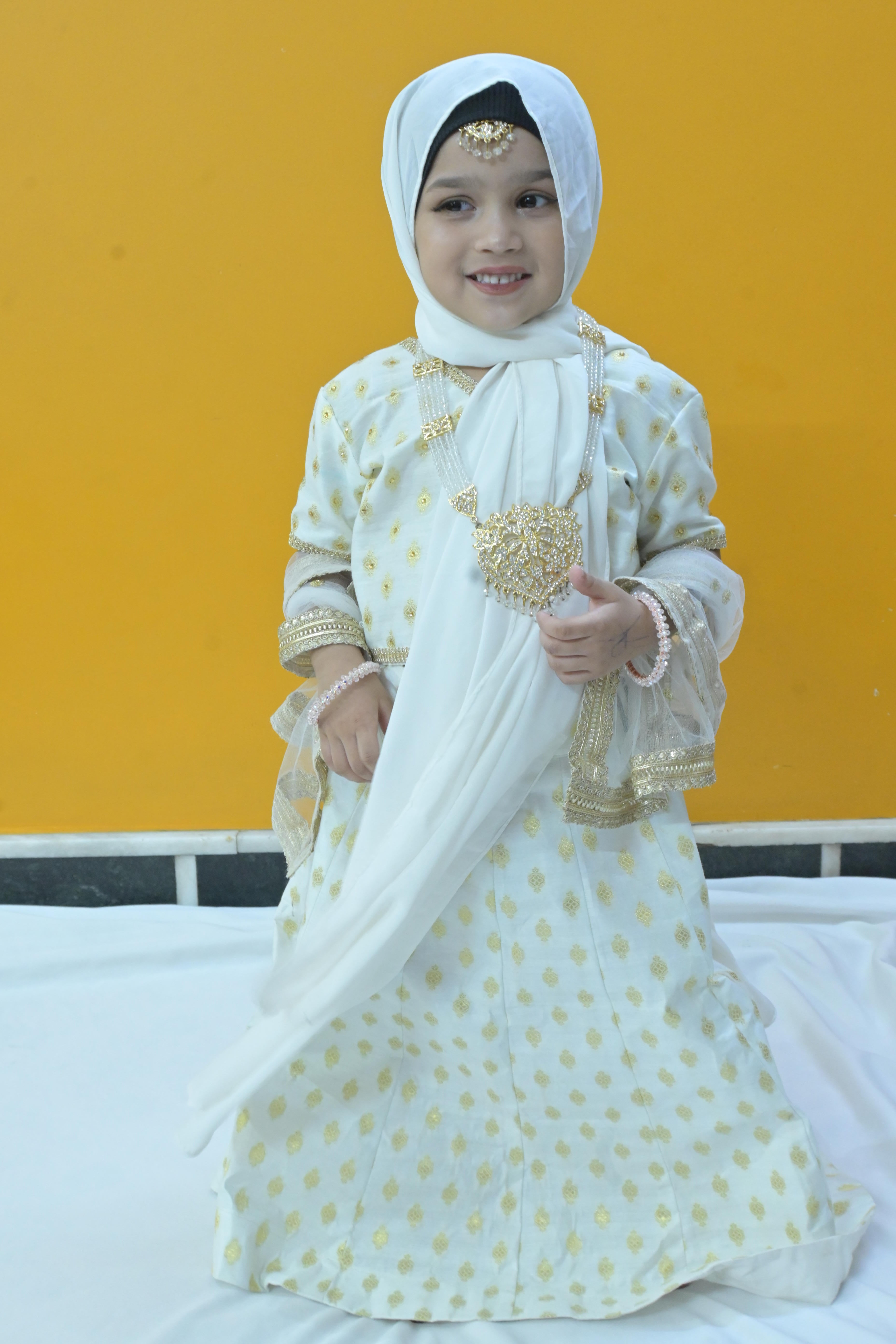 Off white lahenga for little princess