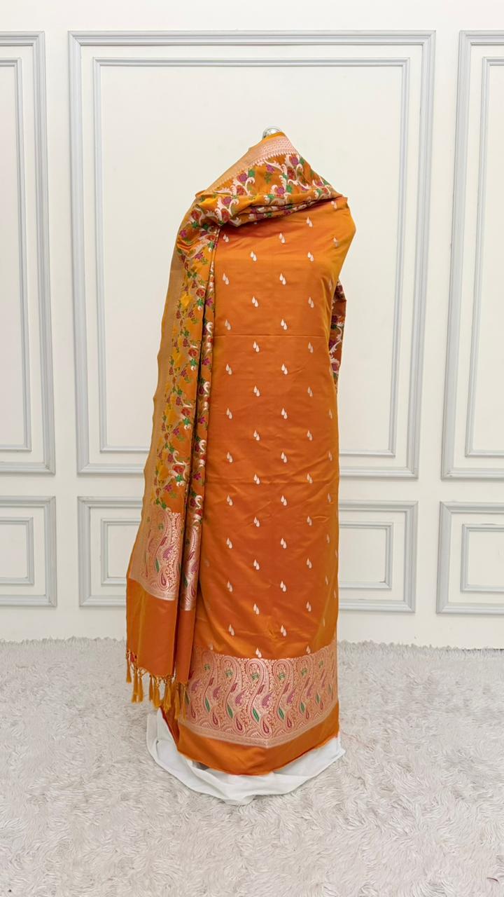 MUSTARD COLOR MEENEDAR 3 PIECE SUIT