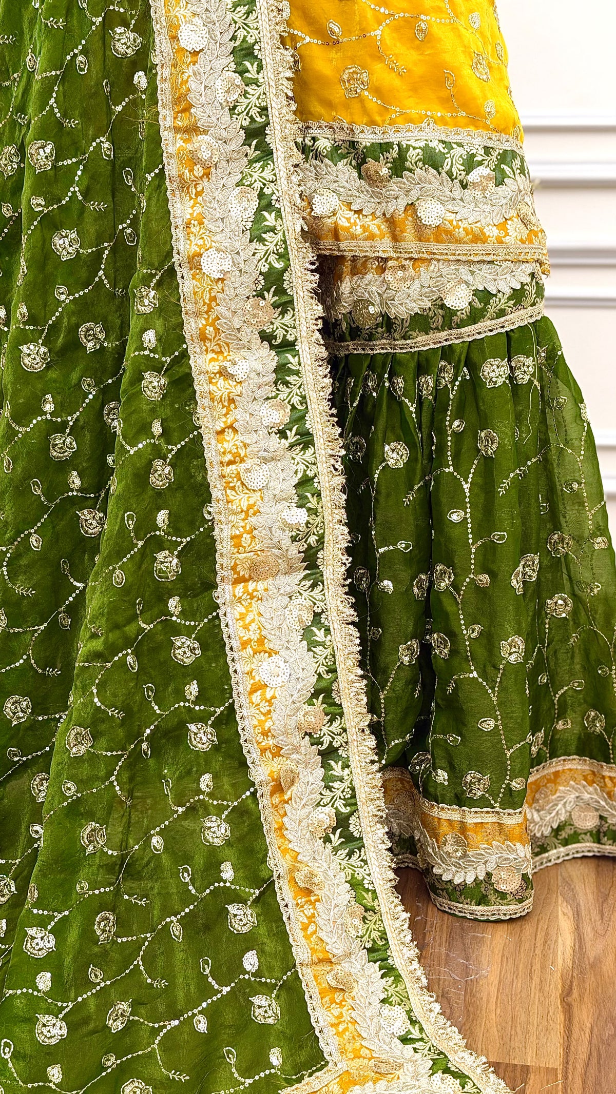 MUSTARD MEHENDI RAMPURI GHARARA