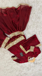 DARK REDDISH MAROON SHADE LITTLE PRINCESS GHARARA