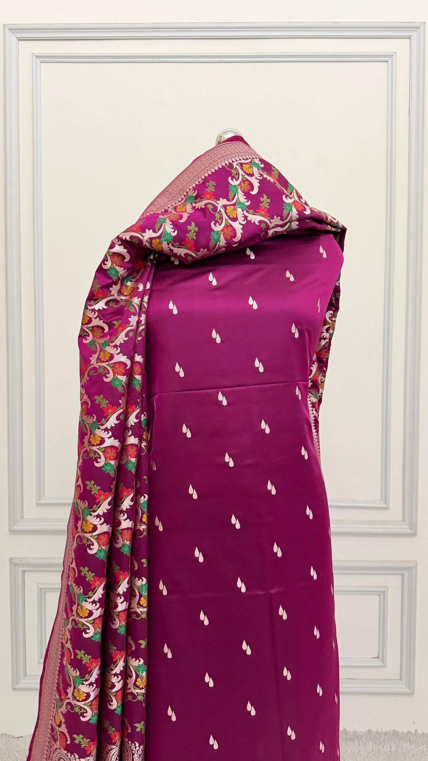 MALBEC WINE COLOR MEENEDAR 3 PIECE SUIT