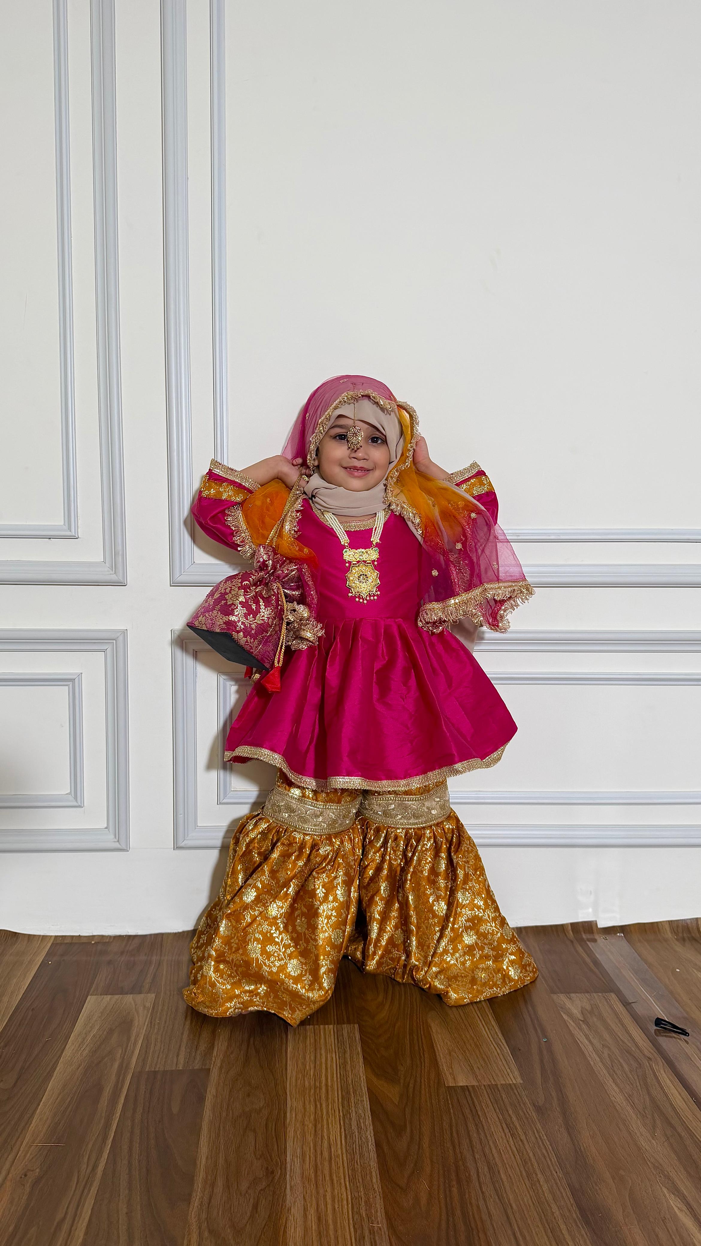 Little princess frock and gharara