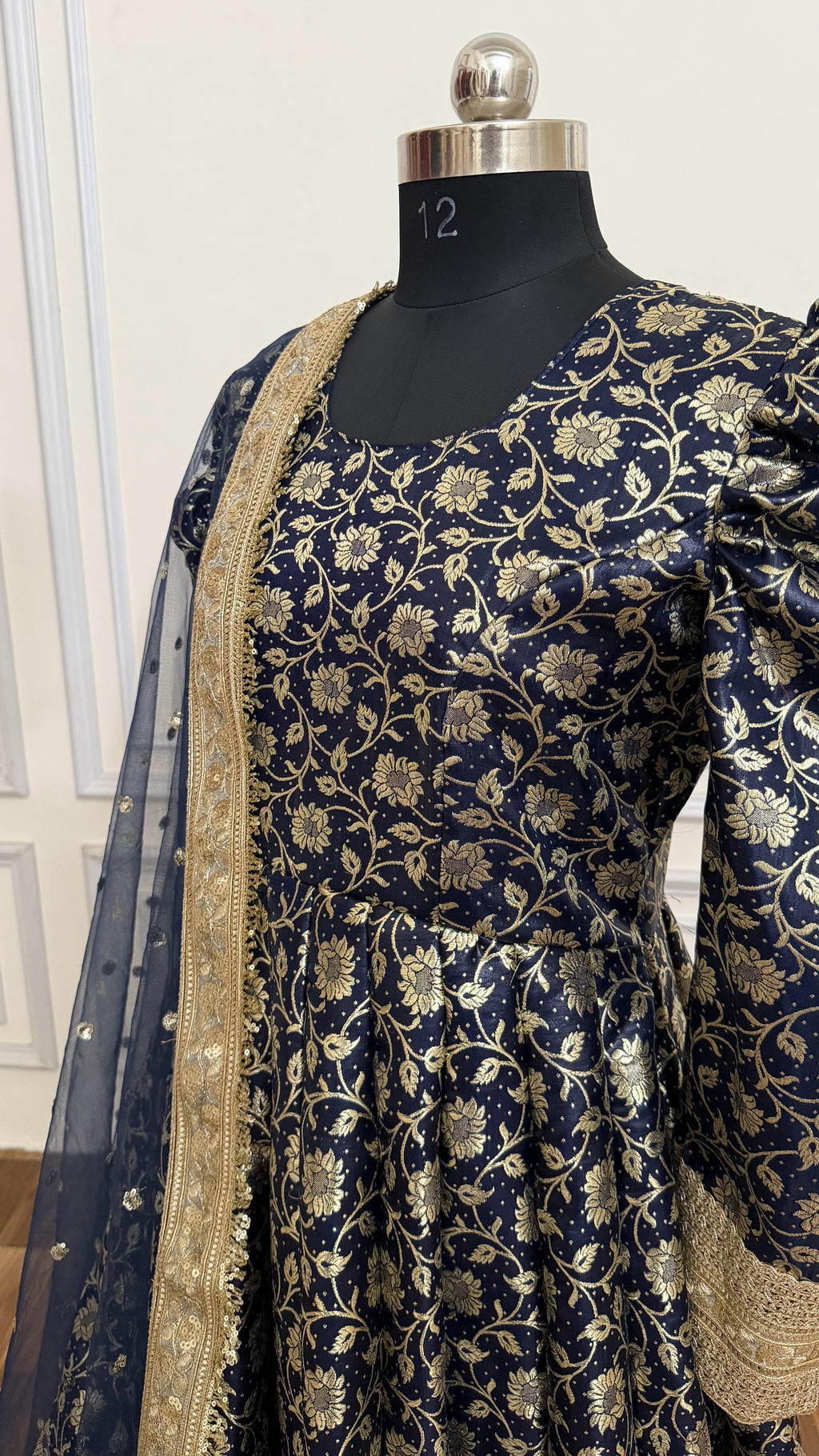 NEAVY BLUE  ANARKALI SUIT