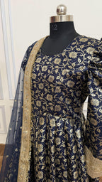 NEAVY BLUE  ANARKALI SUIT